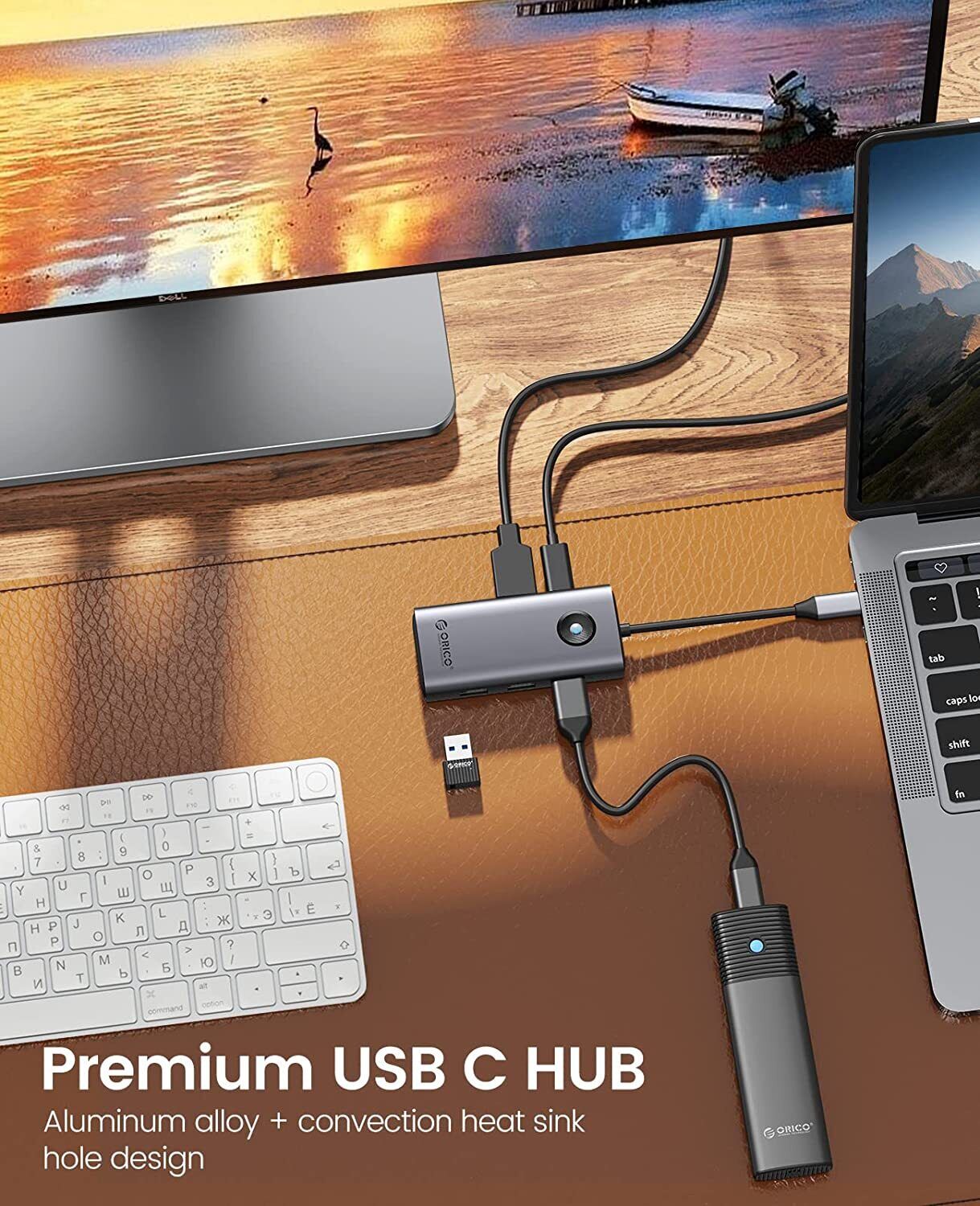 ORICO 5-in-1 USB C Dock with 4K HDMI