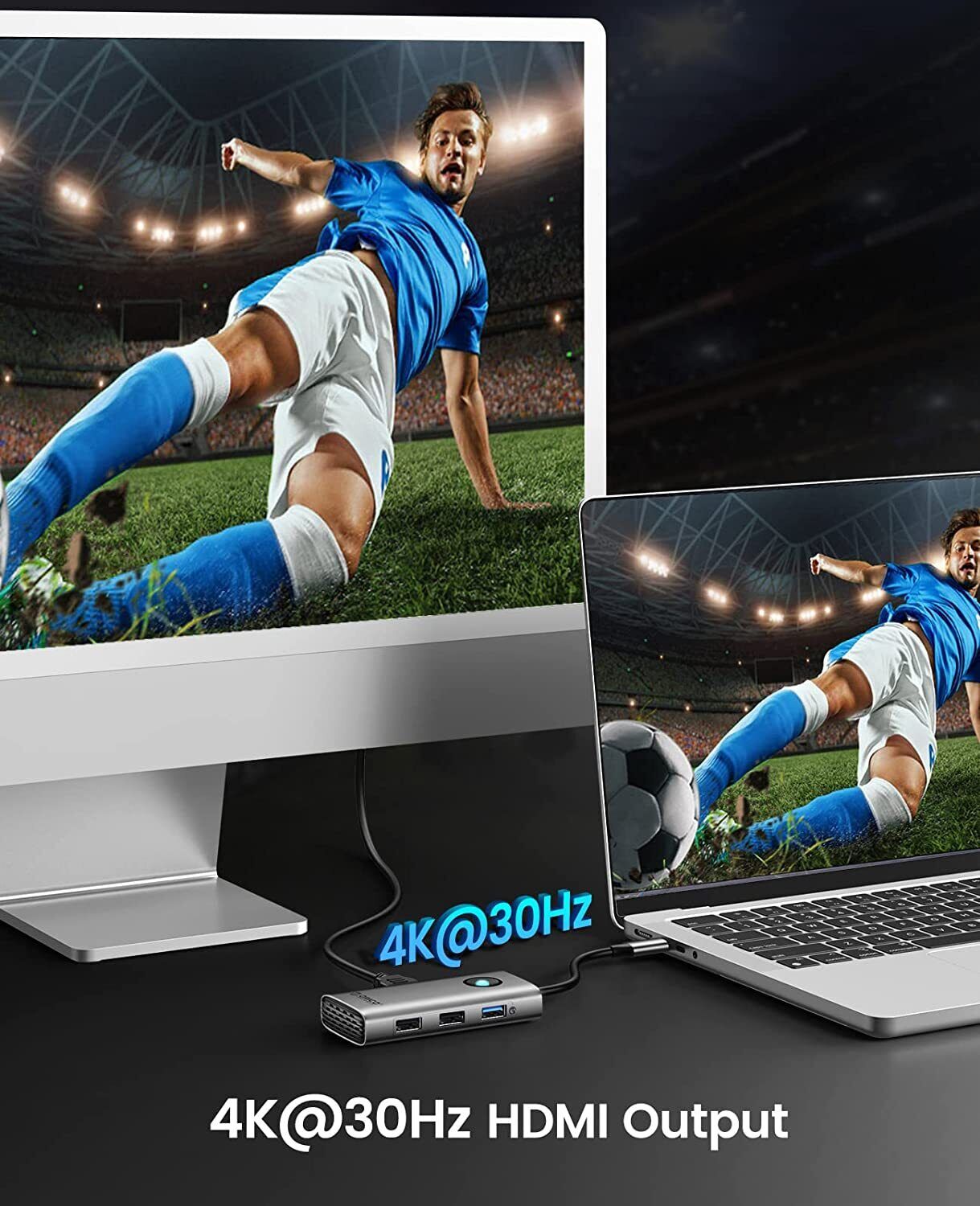 ORICO 5-in-1 USB C Dock with 4K HDMI