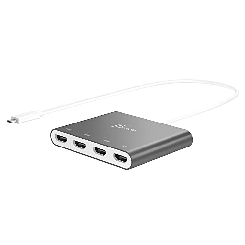 USB-C Hub: 4 Port HDMI Adapter