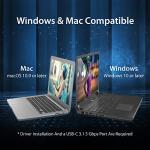 USB-C Hub: 4 Port HDMI Adapter