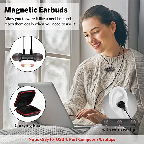 COOYA USB-C Magnetic Earbuds with Mic
