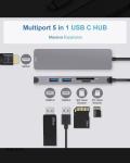 USB-C 5-in-1 Hub with HDMI & USB3.0