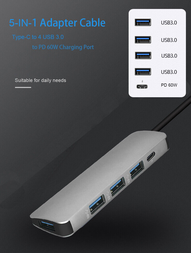 5-in-1 USB-C Hub for Dell Laptop