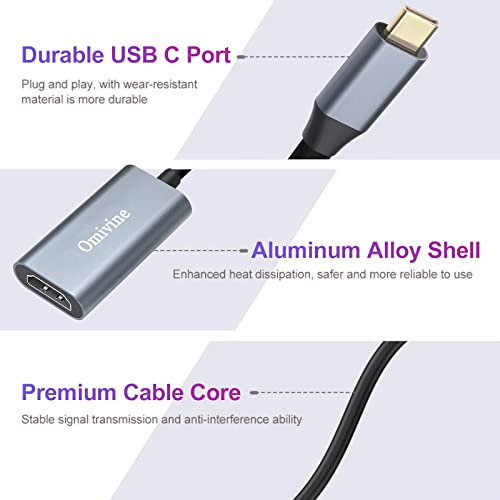 USB C to HDMI Adapter 4K for Apple, Samsung & More