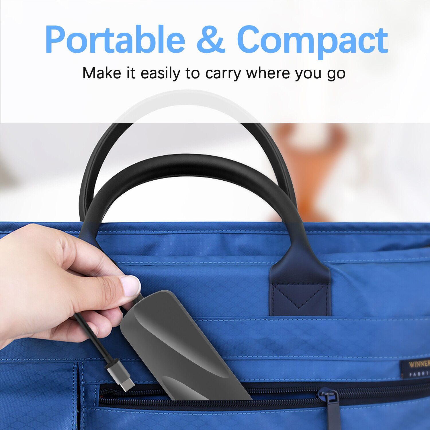 5-in-1 USB-C Hub w/ Card Reader & PD Charge