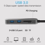 5-in-1 USB-C Hub w/ Card Reader & PD Charge