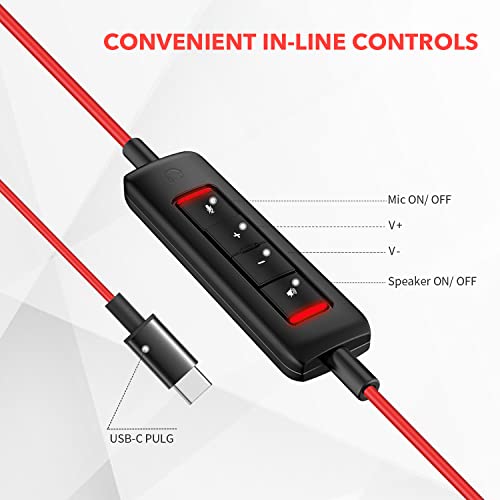 NUBWO USB-C On-Ear Headset with Mic