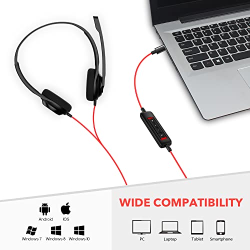 NUBWO USB-C On-Ear Headset with Mic