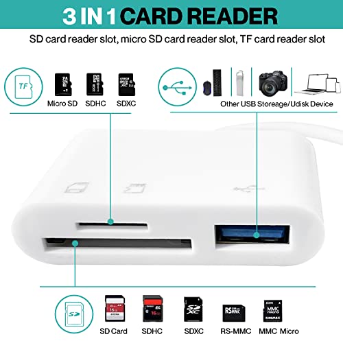 USB-C 3-in-1 SD Card Reader Adapter