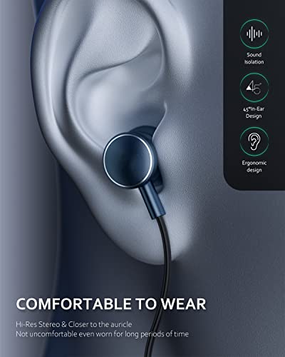 USB-C Headphones with Mic for Samsung & More