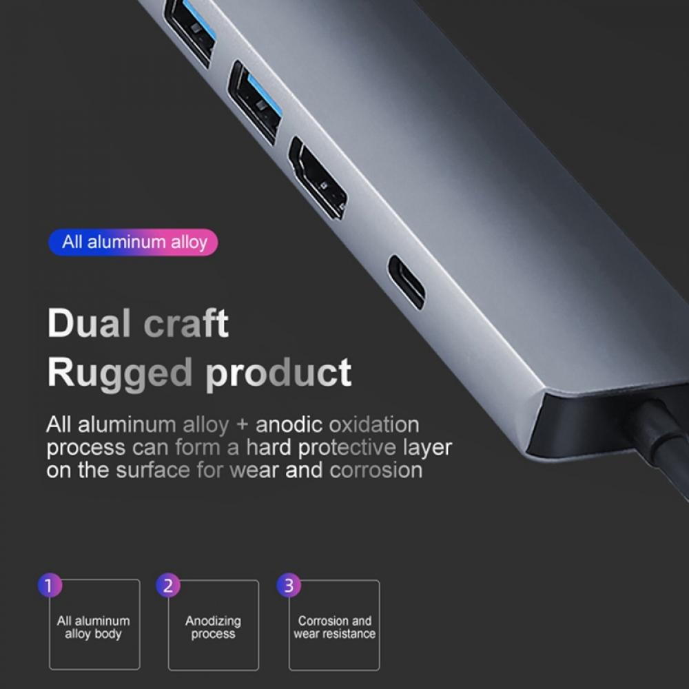 USB-C 5-in-1 Hub Adapter with HDMI