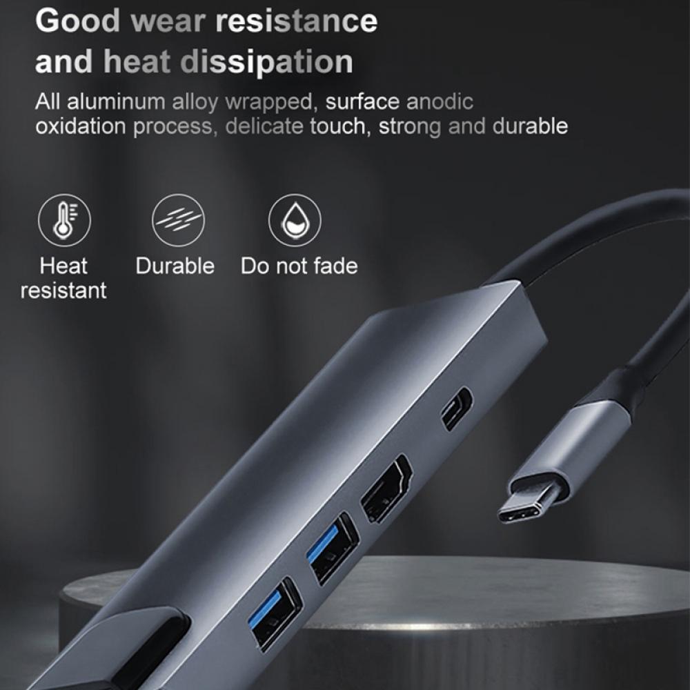 USB-C 5-in-1 Hub Adapter with HDMI
