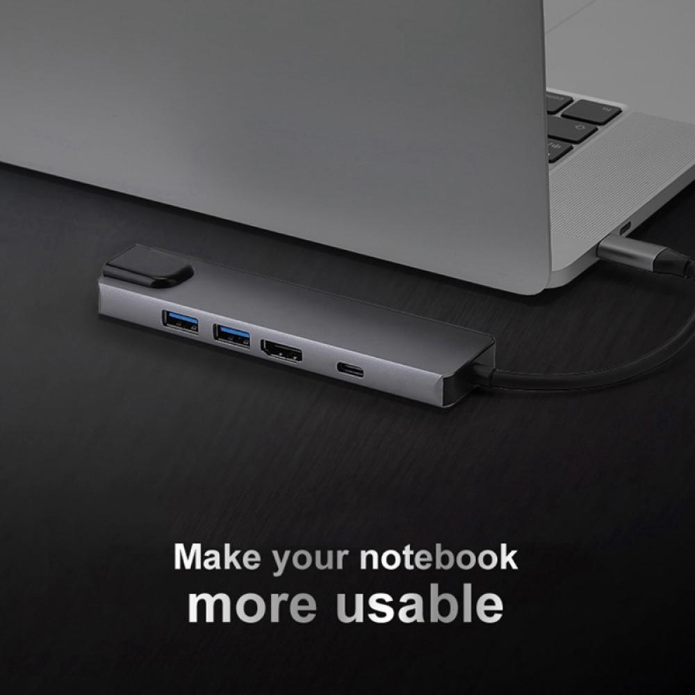 USB-C 5-in-1 Hub Adapter with HDMI