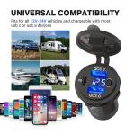 Dual Port USB-C Car Charger for 12V/24V