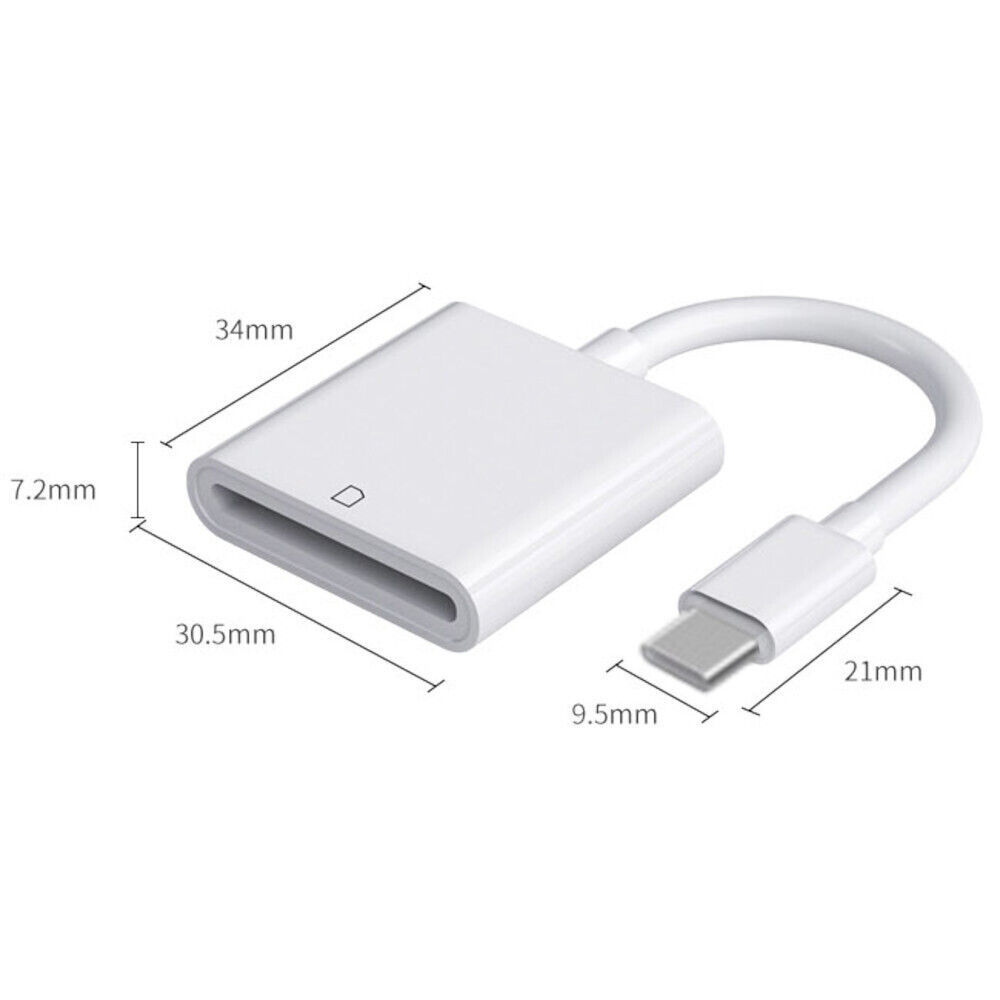 USB-C OTG Adapter with SD Card Reader