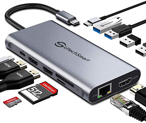 UtechSmart 12-in-1 Triple Display USB-C Hub