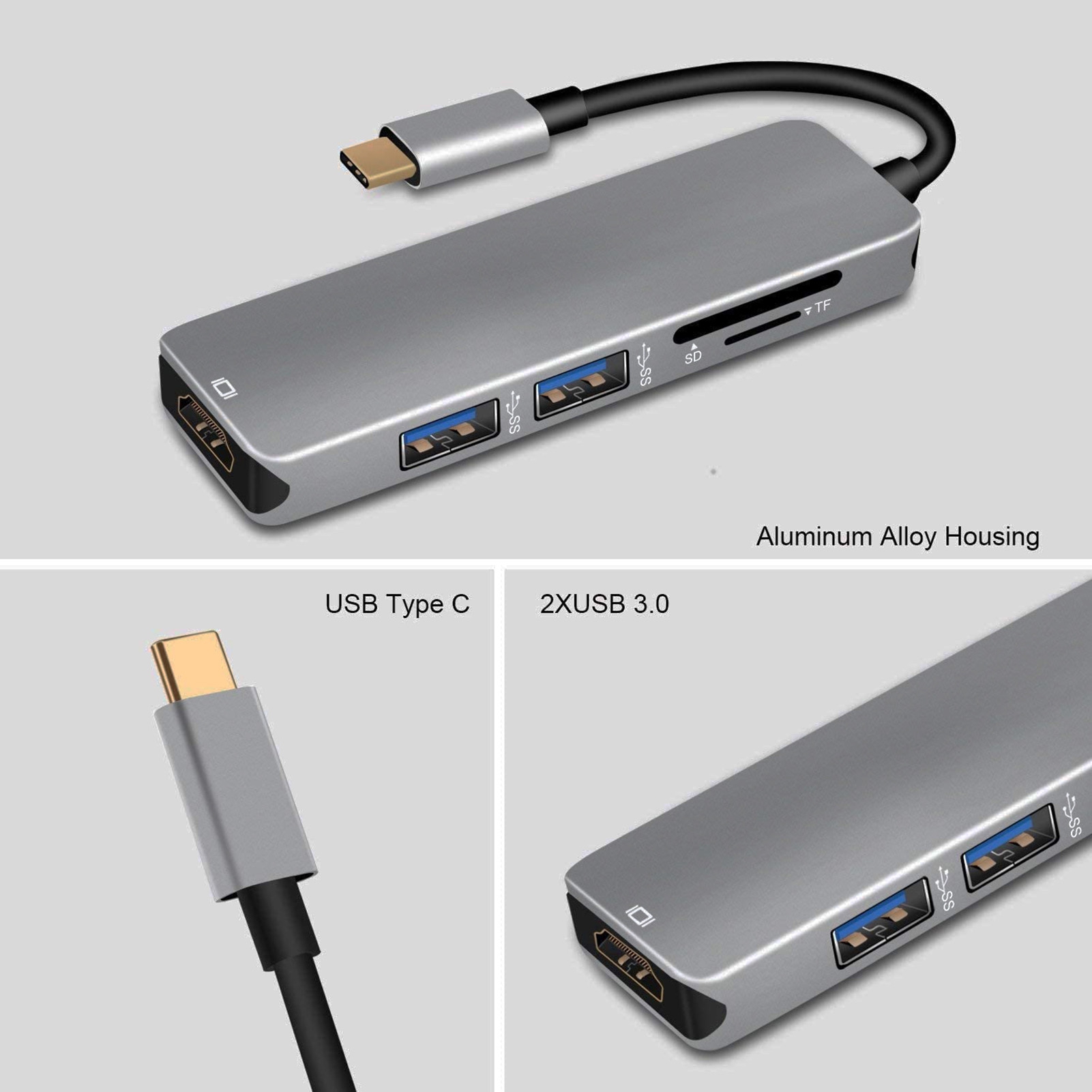 5-in-1 USB-C Docking Station Adapter