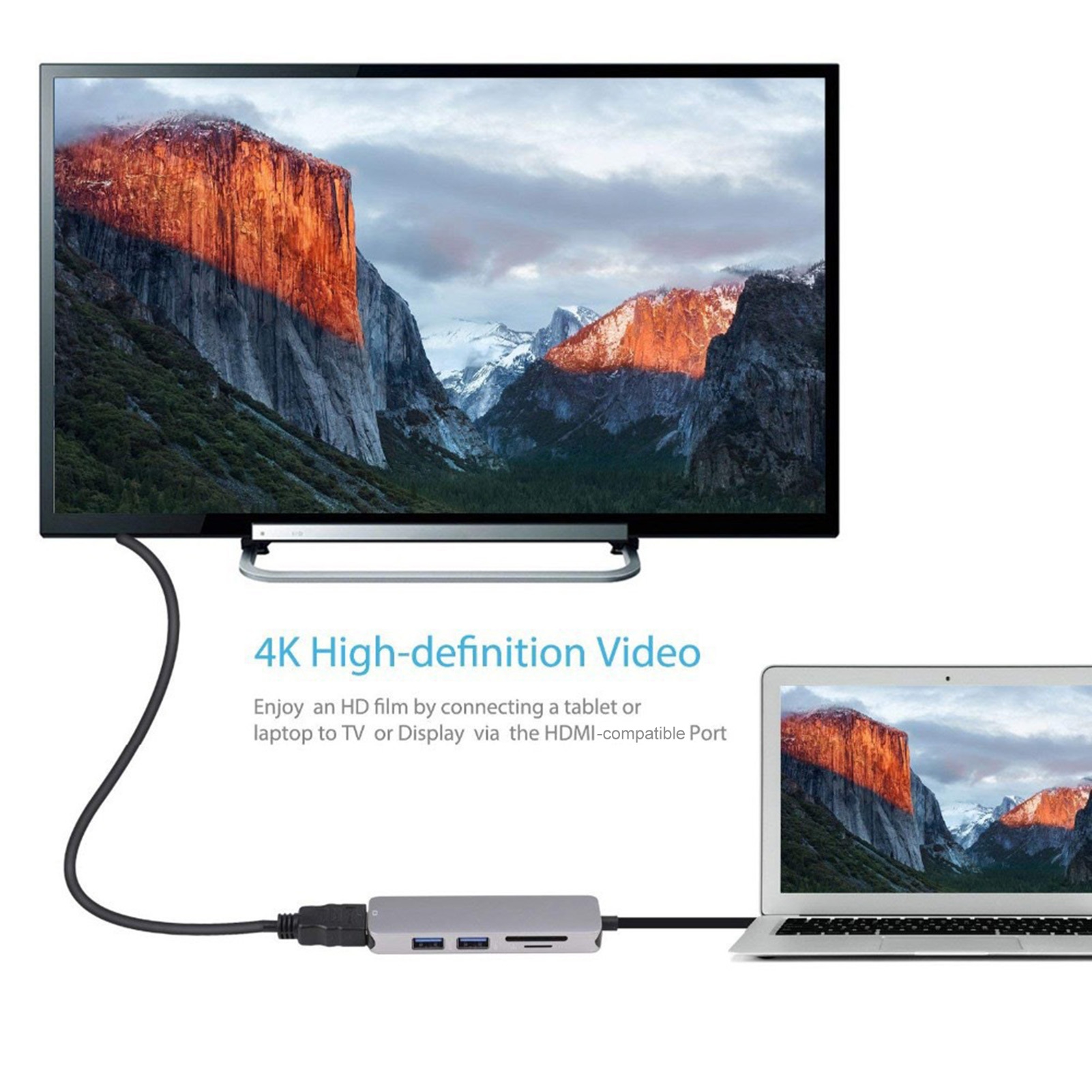 5-in-1 USB-C Docking Station Adapter