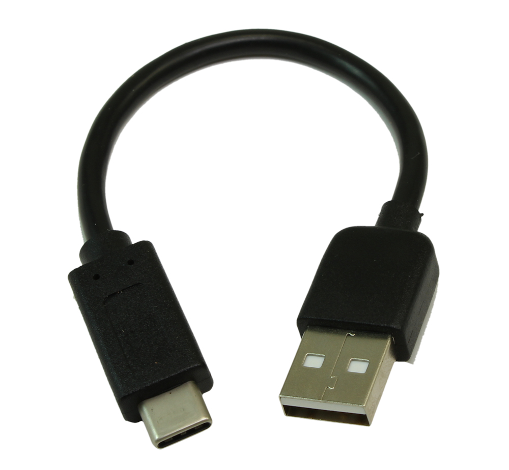 USB-C to Type-A Cable, 6inch, Black