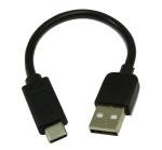 USB-C to Type-A Cable, 6inch, Black