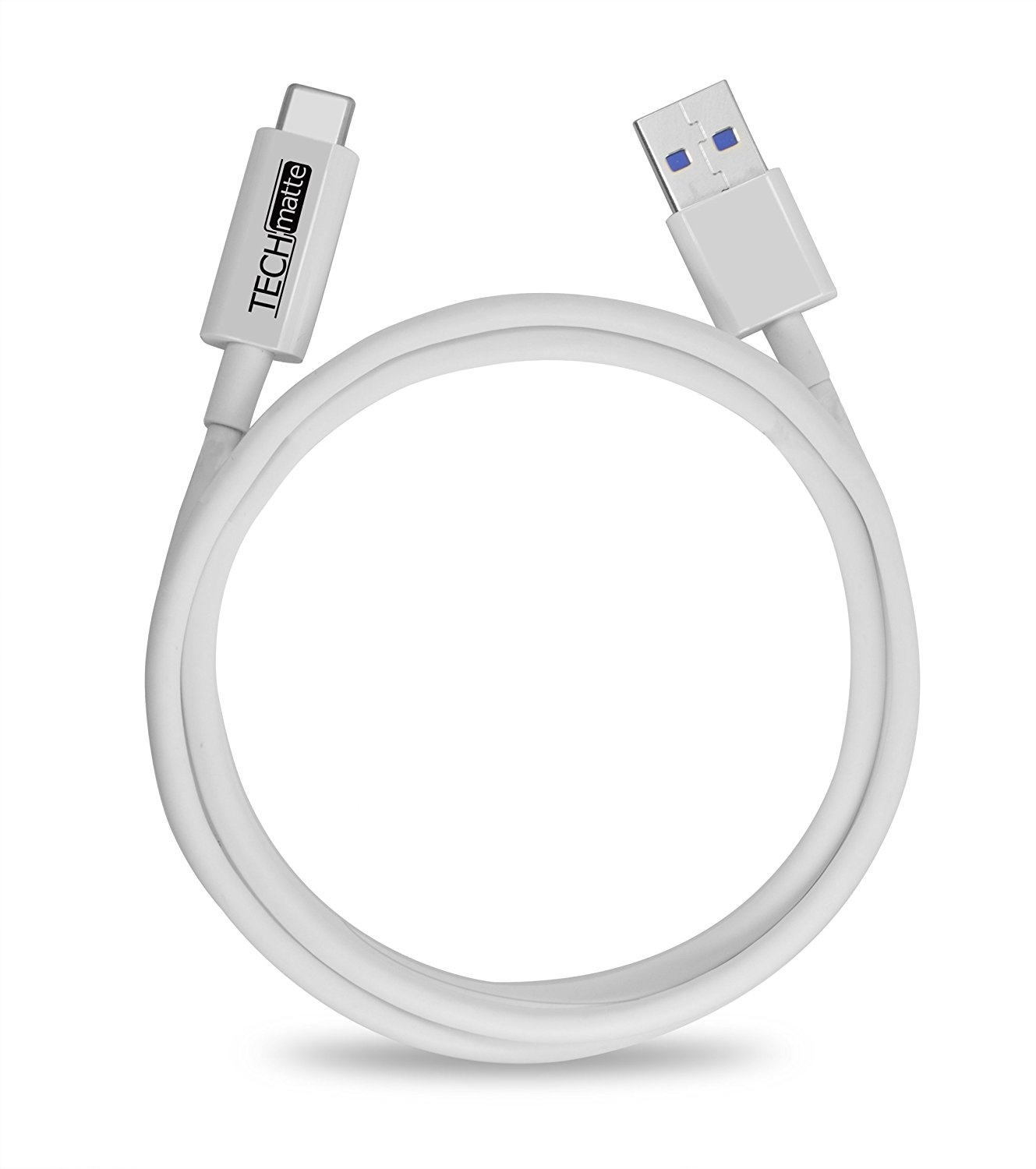 White 3ft USB-C to USB Cable