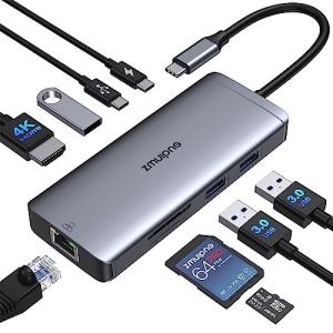 9-IN-1 USB-C Hub with HDMI and Ethernet