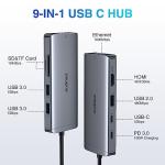 9-IN-1 USB-C Hub with HDMI and Ethernet