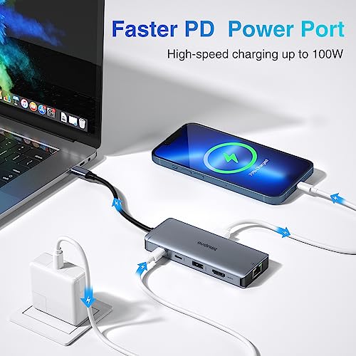 9-IN-1 USB-C Hub with HDMI and Ethernet