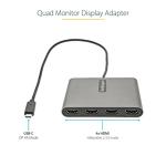 USB-C to Quad HDMI Adapter