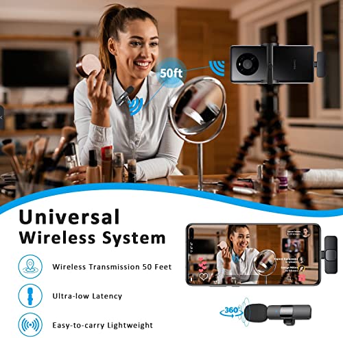 Wireless USB-C Lavalier Microphone for Android & Computer