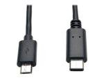 6ft USB-C to Micro-B Cable, Black
