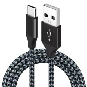 1m Nylon Braided Type-A to Type-C Cable