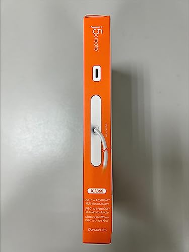 USB-C Hub: 4 Port HDMI Adapter