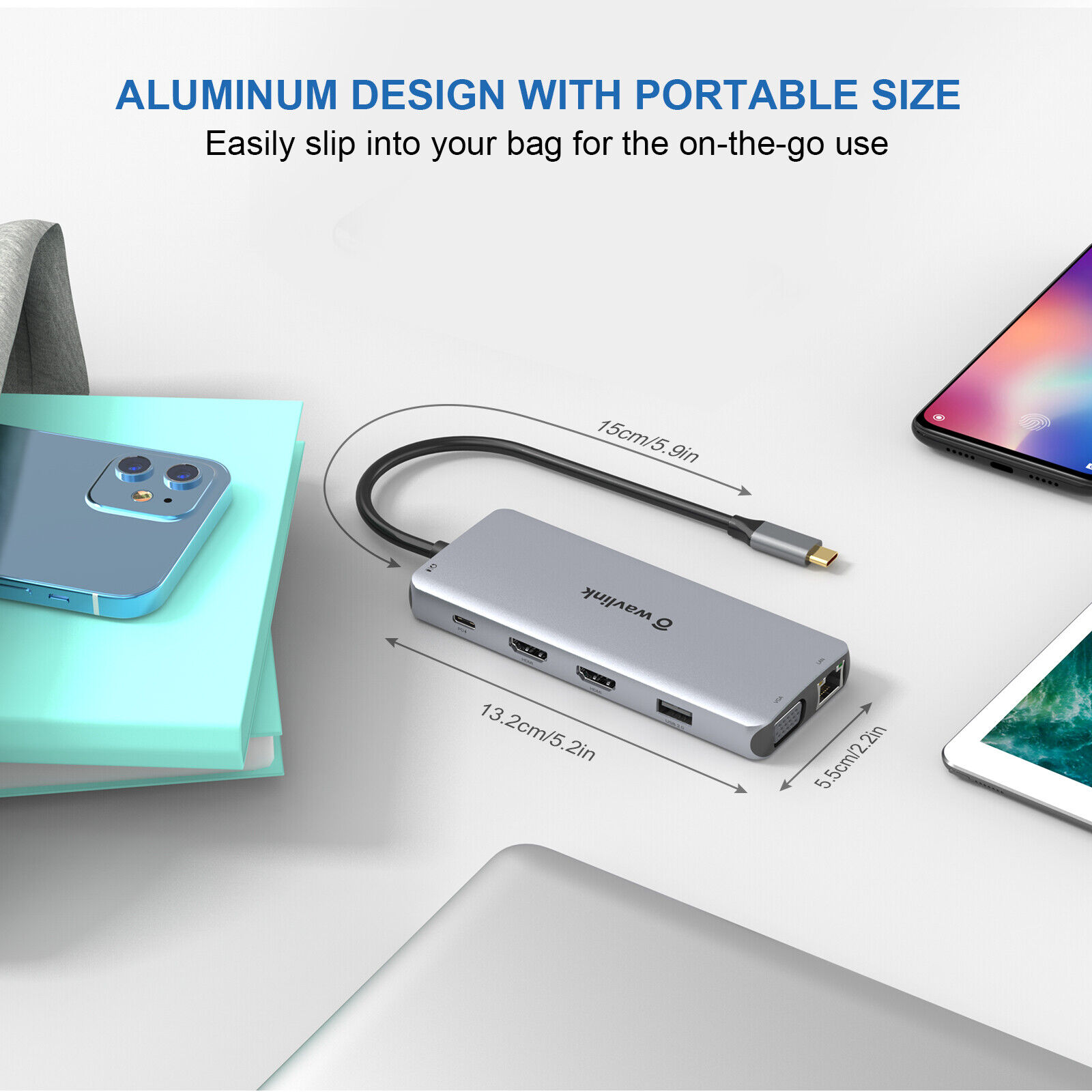 12-in-1 USB-C Dock with VGA & 4K
