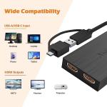 WAVLINK USB-C Dual HDMI Video Adapter
