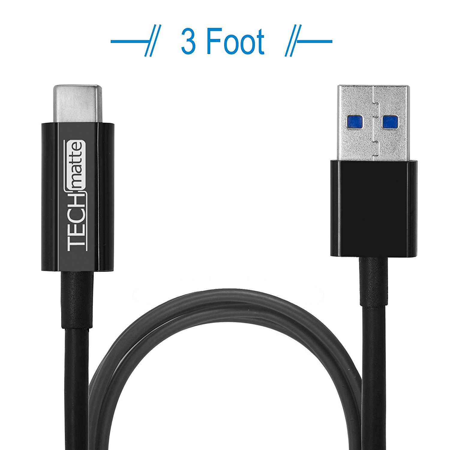 3ft USB-C to USB Charging Cable