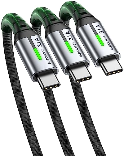 3-Pack INIU Zinc Braided USB-C Charging Cables