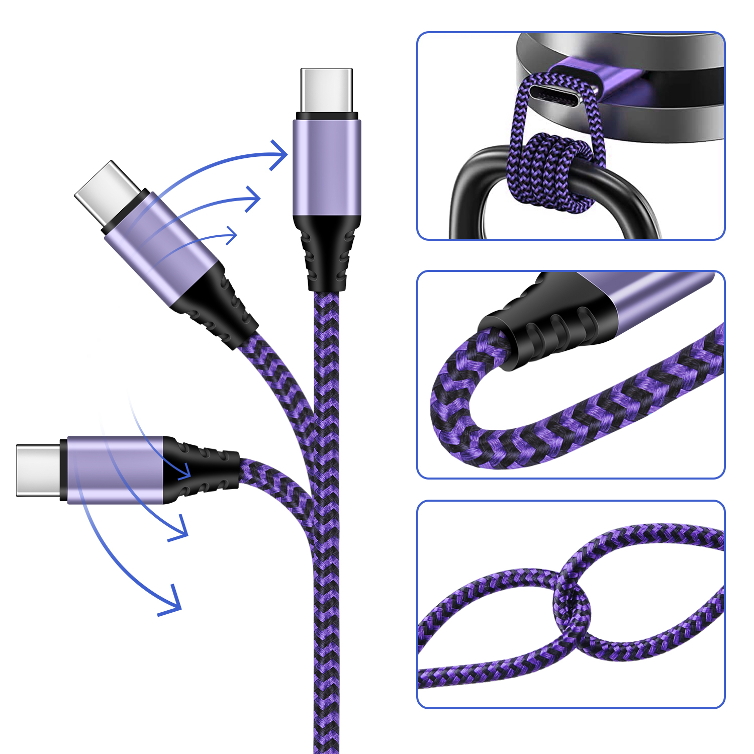 2-Pack 6ft USB-C Charging Cables