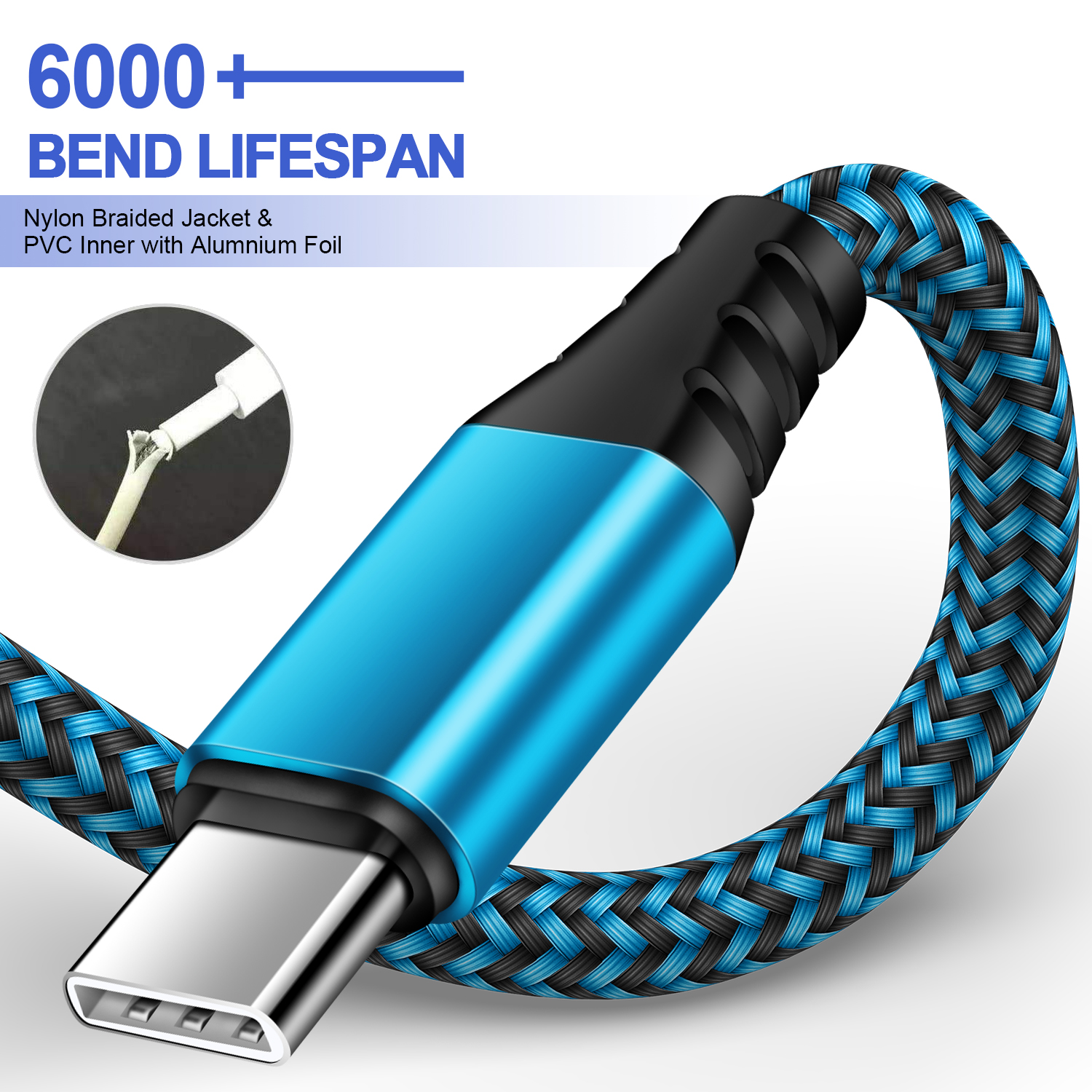 2-Pack 6ft USB-C Charging Cables