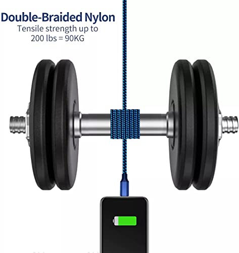 1m Nylon Braided Type-A to Type-C Cable