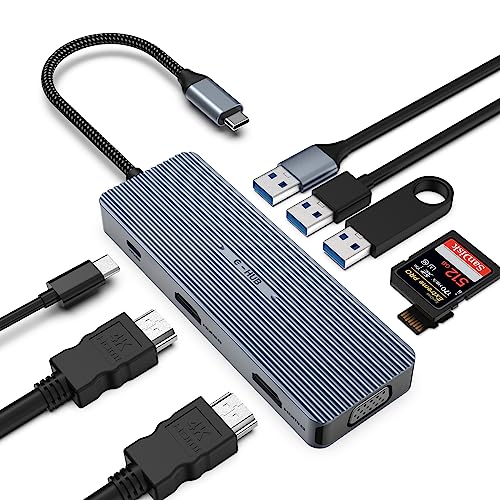 9-in-1 USB-C Triple Display Hub