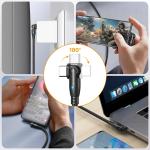 AUFU 100W USB-C Cable 2-Pack, 3.3ft/6ft