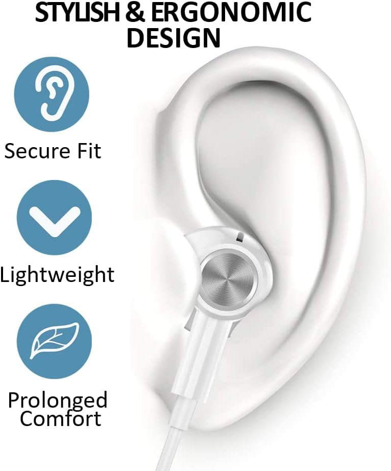 USB-C Hi-Fi Earbuds with Mic & Noise Cancelling