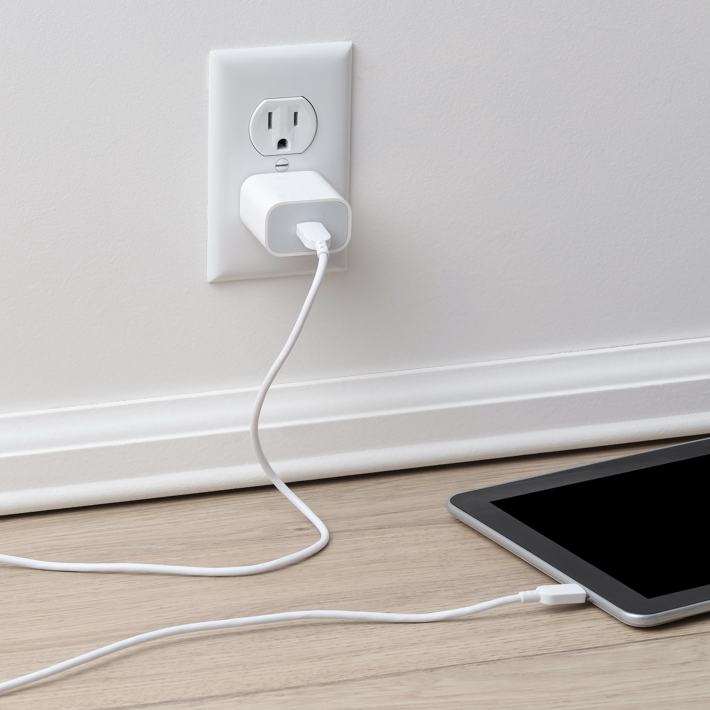 onn. 6' USB-C to C Cable, White