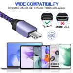 Gray USB-C Phone Charging Cord