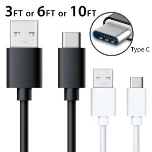 10ft Fast Charging USB-C Cable for Samsung & Google