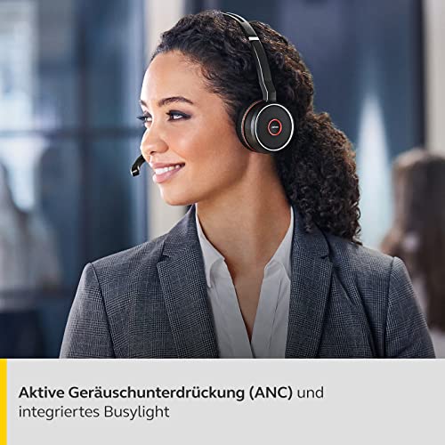 Jabra Evolve 75 Wireless Headset with USB-C Adapter