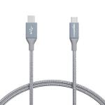 Dark grey USB-C to micro-B cable - 0.9m