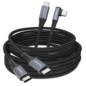 Right Angle USB-C to USB-C Cable Set