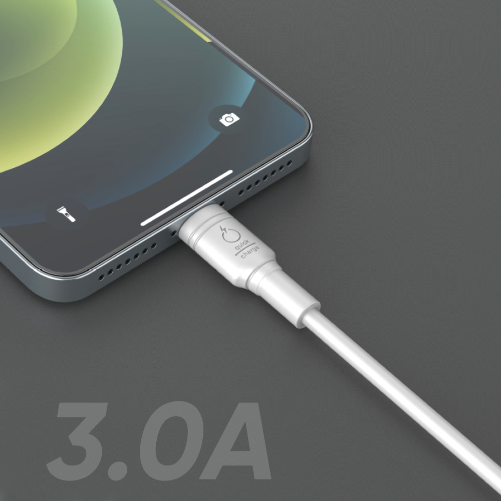 Fast Charging Type-C to Lightning Cable [White]